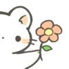 🥺 Эмодзи «Cute White Ferret» для Telegram