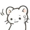 😅 Эмодзи «Cute White Ferret» для Telegram