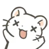 😵 Эмодзи «Cute White Ferret» для Telegram