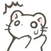 😨 Эмодзи «Cute White Ferret» для Telegram