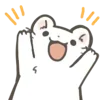 😄 Эмодзи «Cute White Ferret» для Telegram