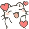 🥰 Эмодзи «Cute White Ferret» для Telegram