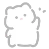 🩹 Эмодзи «💗 white cat - белый котик» для Telegram