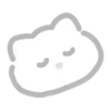 🍨 Эмодзи «💗 white cat - белый котик» для Telegram