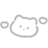 💕 Эмодзи «💗 white cat - белый котик» для Telegram