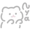 🎧 Эмодзи «💗 white cat - белый котик» для Telegram