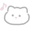 🍨 Эмодзи «💗 white cat - белый котик» для Telegram