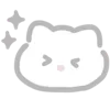 🤍 Эмодзи «💗 white cat - белый котик» для Telegram