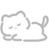 😼 Эмодзи «💗 white cat - белый котик» для Telegram