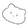 🤍 Эмодзи «💗 white cat - белый котик» для Telegram