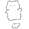 🤍 Эмодзи «💗 white cat - белый котик» для Telegram