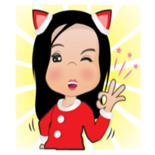 👍 Стикер «Cute Christmas» для Telegram