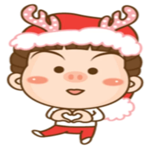 ❤ Стикер «Cute Christmas» для Telegram