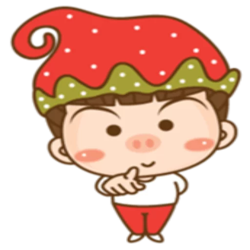 😐 Стикер «Cute Christmas» для Telegram
