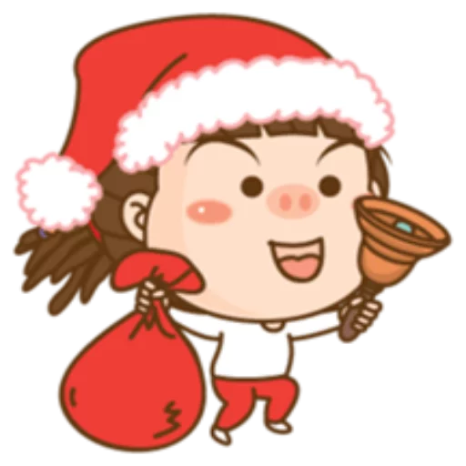 😃 Стикер «Cute Christmas» для Telegram