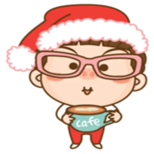 ☕ Стикер «Cute Christmas» для Telegram