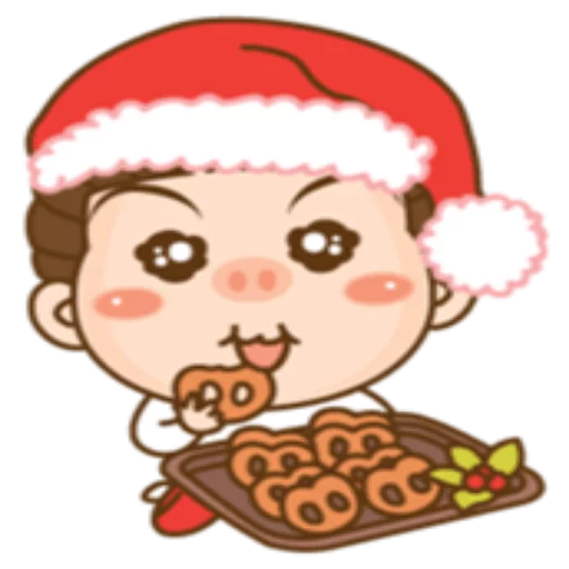 🍴 Стикер «Cute Christmas» для Telegram