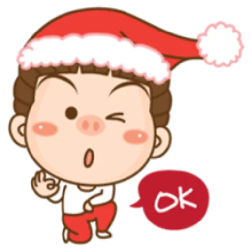 👌 Стикер «Cute Christmas» для Telegram
