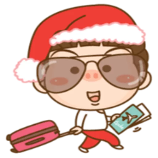 🚶 Стикер «Cute Christmas» для Telegram