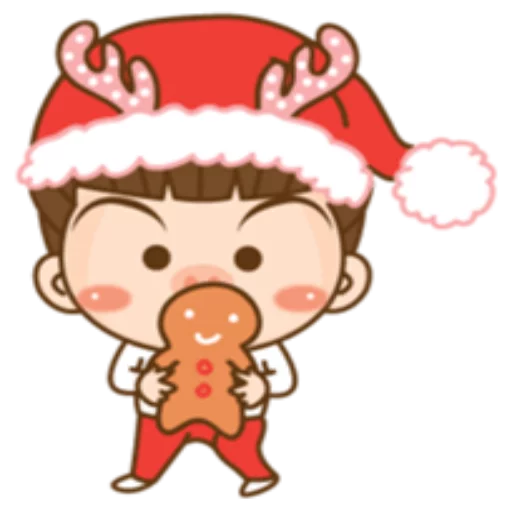 😶 Стикер «Cute Christmas» для Telegram