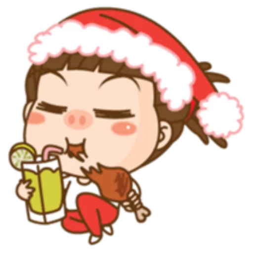 🍗 Стикер «Cute Christmas» для Telegram