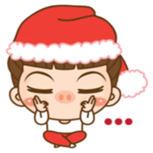 😕 Стикер «Cute Christmas» для Telegram
