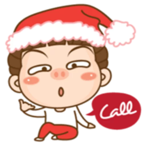 📞 Стикер «Cute Christmas» для Telegram