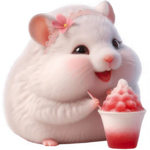 🥤 Стикер «Милая крыска» для Telegram
