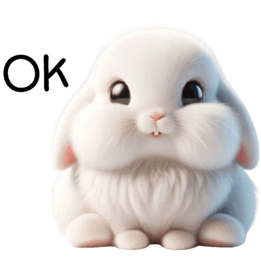 👌 Стикер «Вислоухая зайка» для Telegram