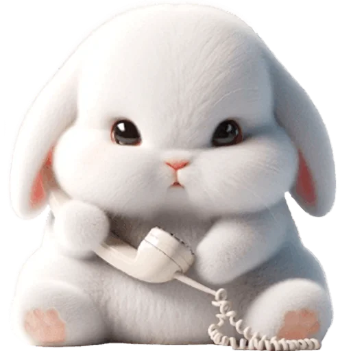 ☎️ Стикер «Вислоухая зайка» для Telegram