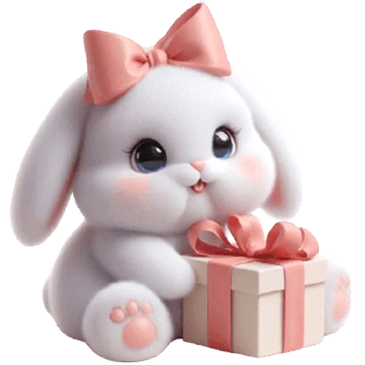 🎁 Стикер «Вислоухая зайка» для Telegram