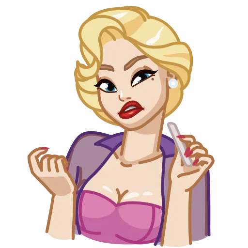 💄 Эмодзи «CutieMadeline» для Telegram