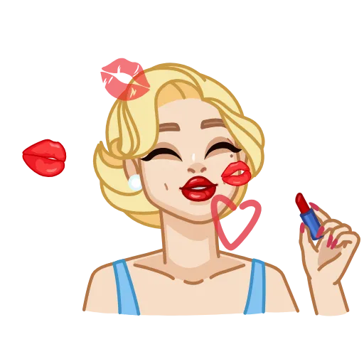 💕 Эмодзи «CutieMadeline» для Telegram