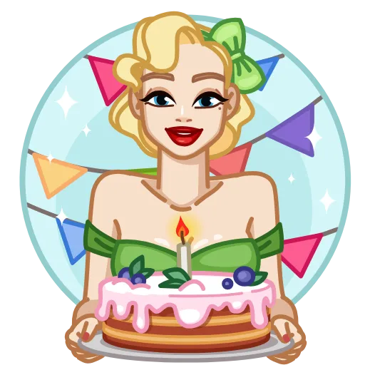 🎂 Эмодзи «CutieMadeline» для Telegram
