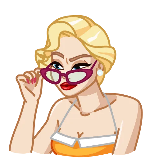 🤔 Эмодзи «CutieMadeline» для Telegram