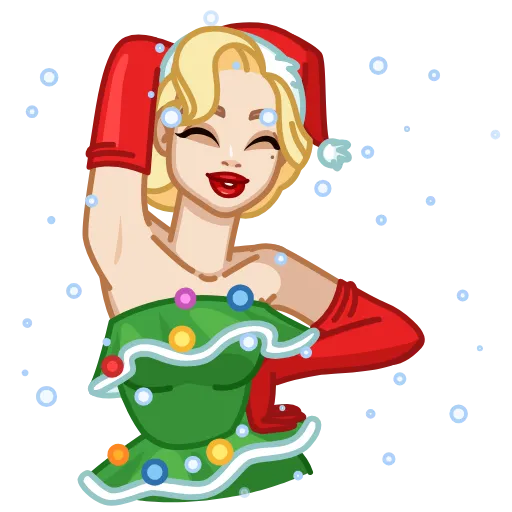 ⛄ Эмодзи «CutieMadeline» для Telegram