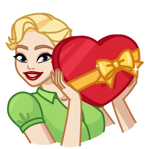 ❤️ Эмодзи «CutieMadeline» для Telegram