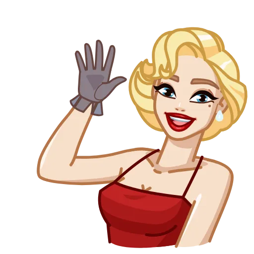 👋 Эмодзи «CutieMadeline» для Telegram