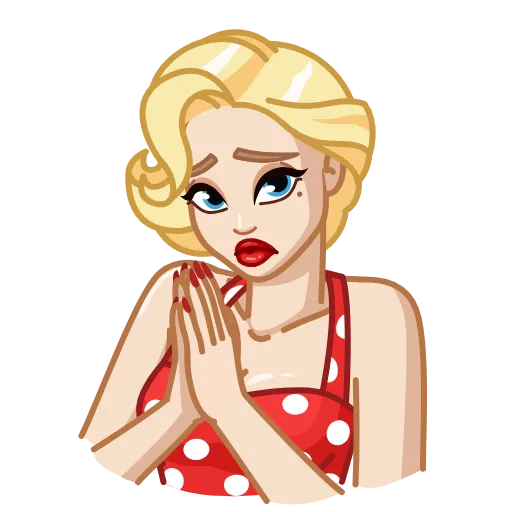 Эмодзи CutieMadeline для Telegram — скачать