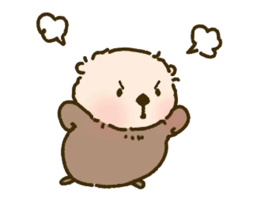 😡 Стикер «Cutie Otter Ottie» для Telegram