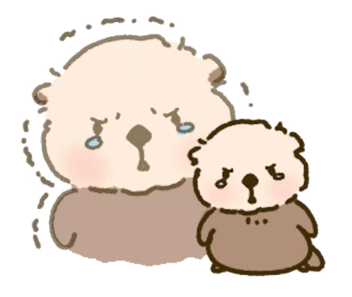 😢 Стикер «Cutie Otter Ottie» для Telegram
