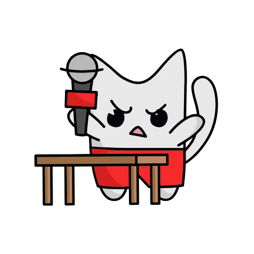 🎤 Эмодзи «Cute Cat» для Telegram