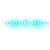 〰 Эмодзи «Голубые яркие буквы» для Telegram