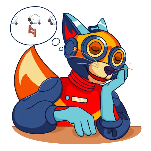 😴 Эмодзи «КиберЛис» для Telegram