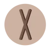 🤩 Эмодзи «Коричневые буквы, иконки» для Telegram