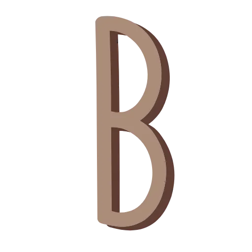 🤩 Эмодзи «Коричневые буквы, иконки» для Telegram