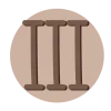 🤩 Эмодзи «Коричневые буквы, иконки» для Telegram