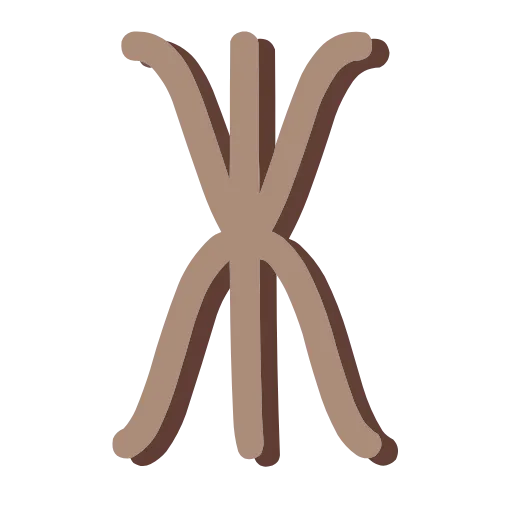🤩 Эмодзи «Коричневые буквы, иконки» для Telegram