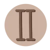🤩 Эмодзи «Коричневые буквы, иконки» для Telegram