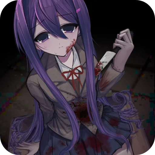 🍖 Стикер «DDLC YURI ;; stickers» для Telegram